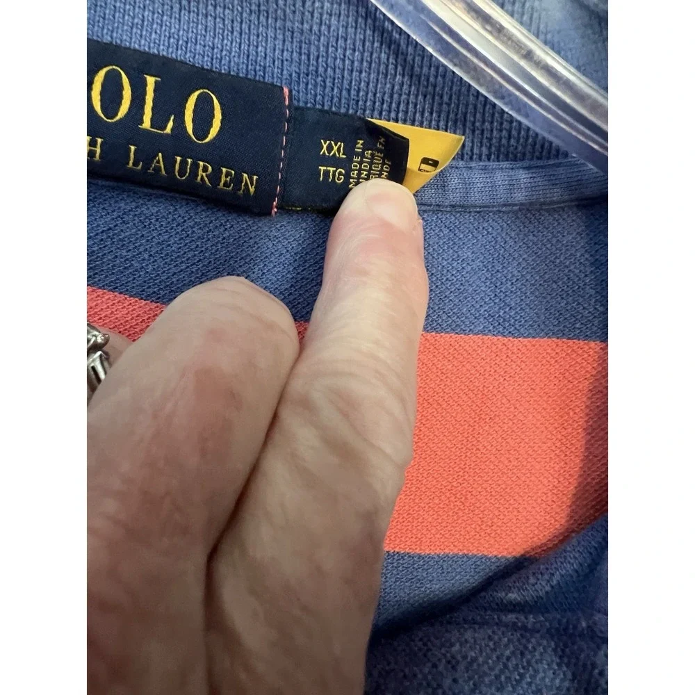 Polo Ralph‎ Lauren Men's Size XXL Polo Shirt Striped  Short Sleeve